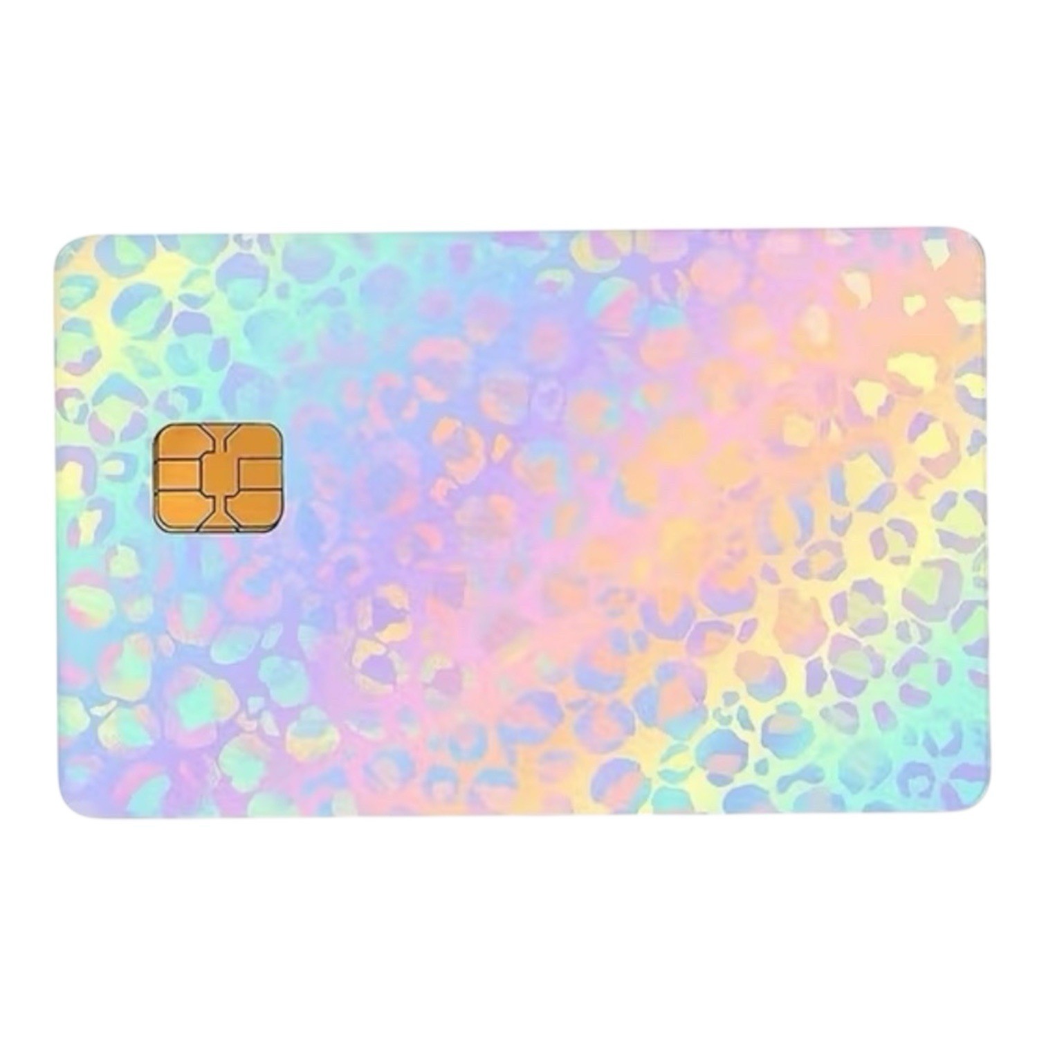 Leopard Print Debit Credit Card Skin Sticker Yellow Blue Pink Orange Cat 1PC gallery