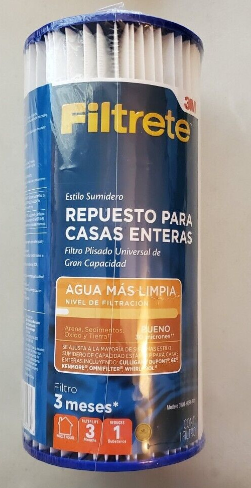 3M Filtrete Whole House Replacement Water Filter 3WH-HDPL-F01 New Sealed gallery
