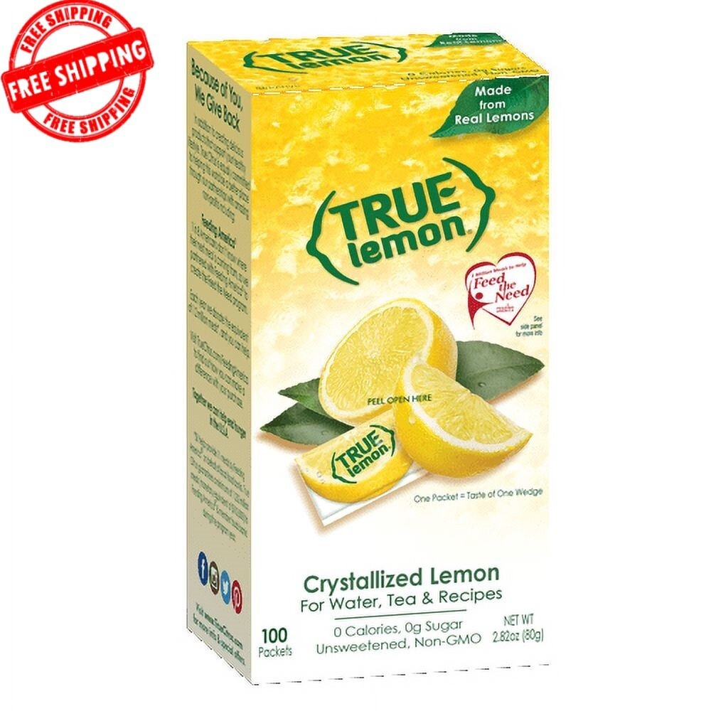 (100 Packets) True Lemon Sugar Free, On-The-Go, Caffeine Free Powdered Drink Mix gallery