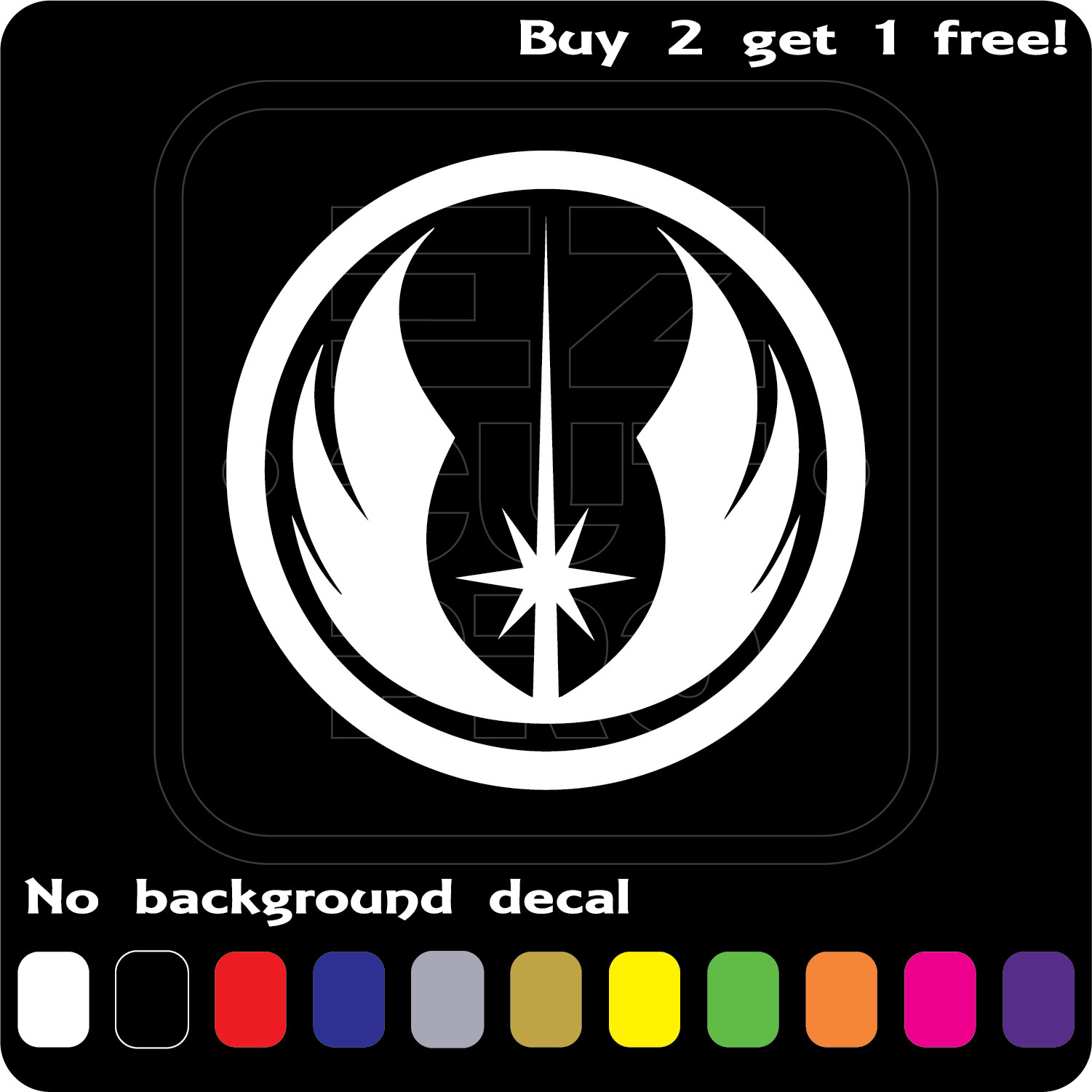 Star Wars Sticker Vinyl Decal Jedi Order Die Cut Car Window Wall Decal gallery