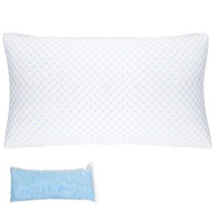 Cool Bamboo Pillows 2 Pack Adjustable Shredded Memory Foam Pillows King or Queen