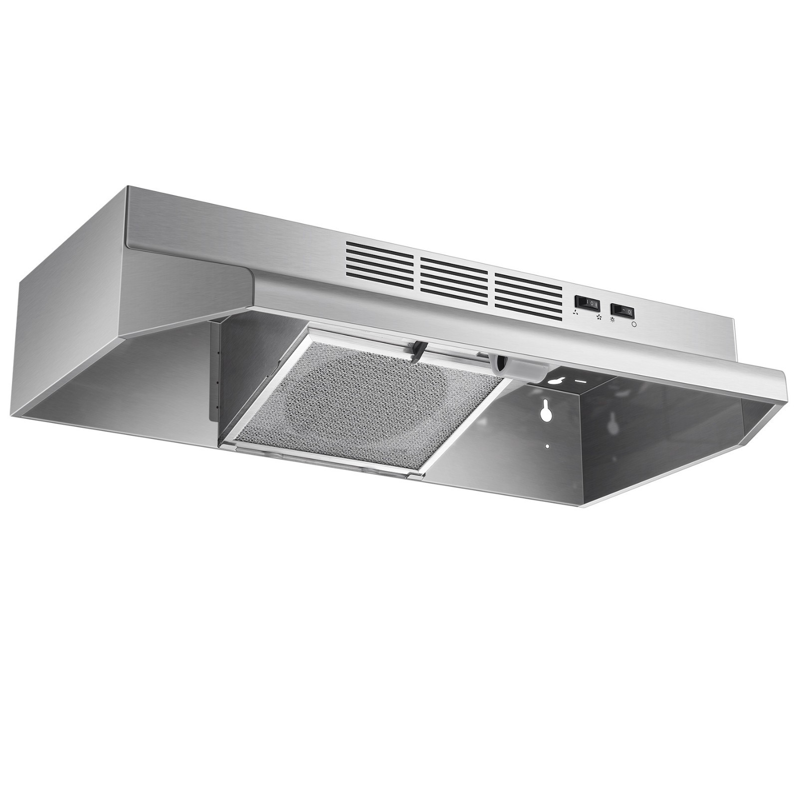 30 inch Under Cabinet Range Hood 400CFM Ducted/Ductless Stainless Steel New gallery