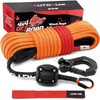 Synthetic Winch Rope - 1/4" x 50ft 10,000LBS Winch Line 1/4" Winch Rope Orange gallery