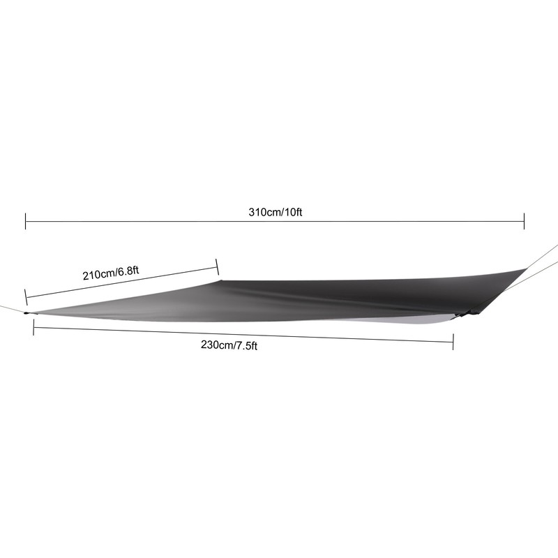 Waterproof 10FT Camping Hammock with Tarp, Perfect for Hiking Adventures gallery