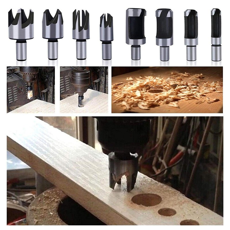 Complete Woodworking Drill Bit Set with 23 Tools for Chamfering and Cutting gallery