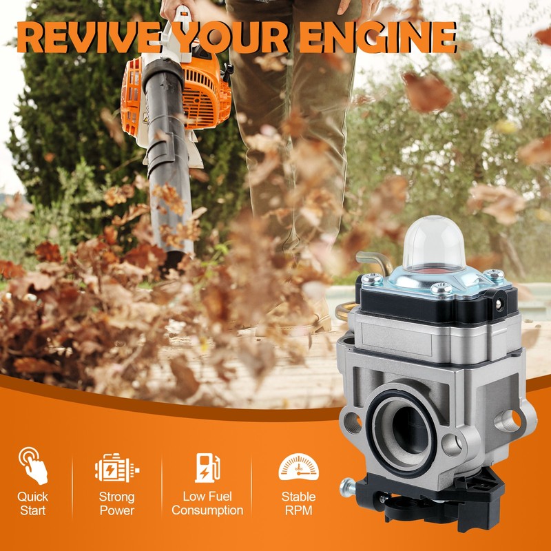 Carburetor for Ryobi RY38BP Backpack Leaf Blower 175 MPH 760 CFM 38cc 2Cycle Gas gallery