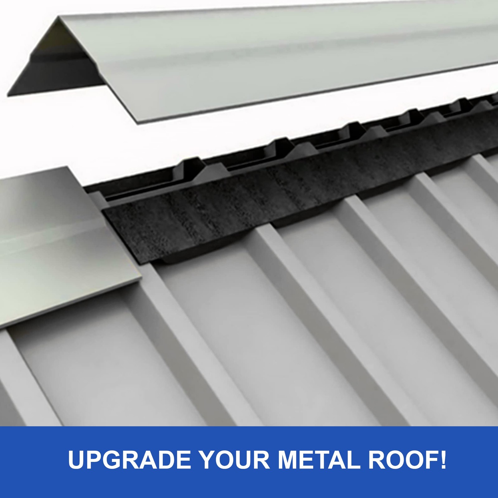 Duco Usa-Made 12" R Panel Profile Metal Roof Foam Closure Strip - 1 Pack of 3Ft gallery