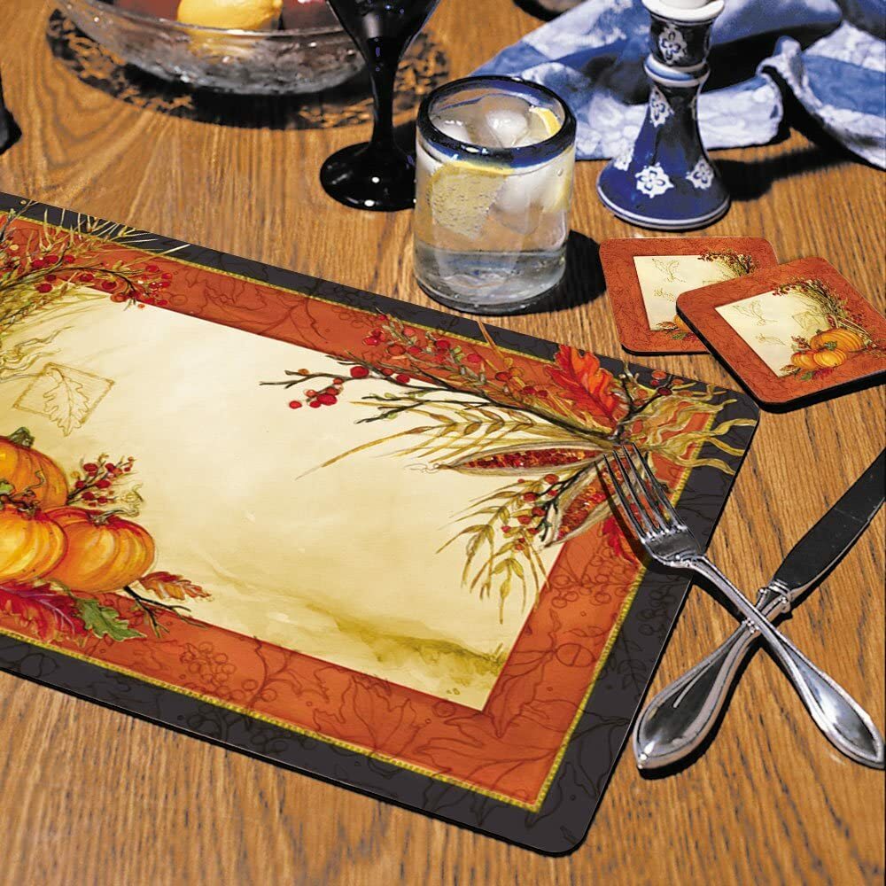 Premium Hardboard Placemats Table Mats, Autumn Array Set of 2 gallery