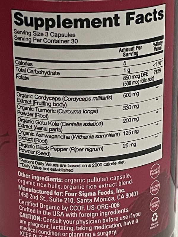 Memory Four sigmatic organic ⭐😱😱💫 mushroom complex cordyceps folate💫😱💫💫💫 gallery