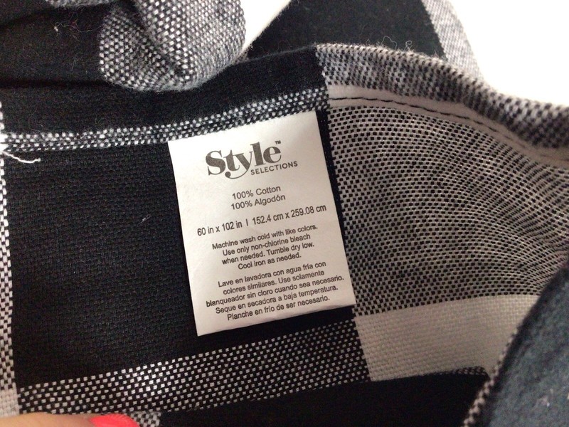 Style Selections Large Plaid Tablecloth Cotton 60 X 102 inches New gallery