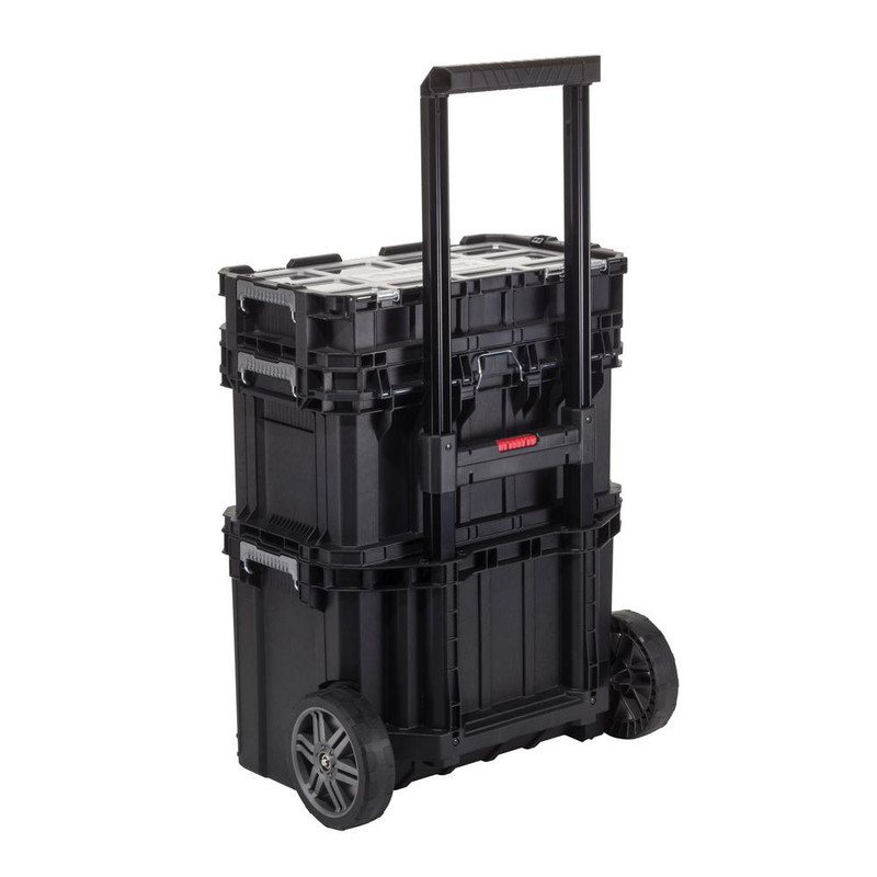 22 in. Husky Portable Rolling Tool Box on Wheels Cart Part Organizer Storage Bin gallery