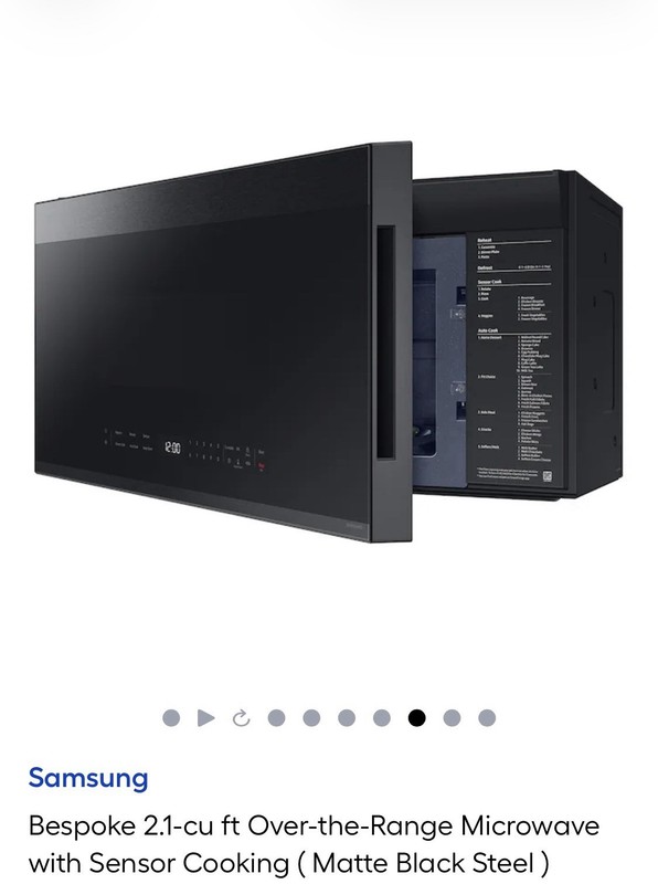 samsung bespoke over the range microwave 2.1 Cu Ft 1000 Watts - STAINLESS STEEL gallery