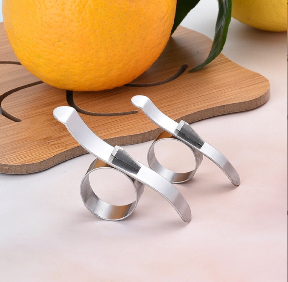 2-Pack Stainless Steel Orange Peeler - Easy-Use Kitchen Citrus Peeler Tool gallery