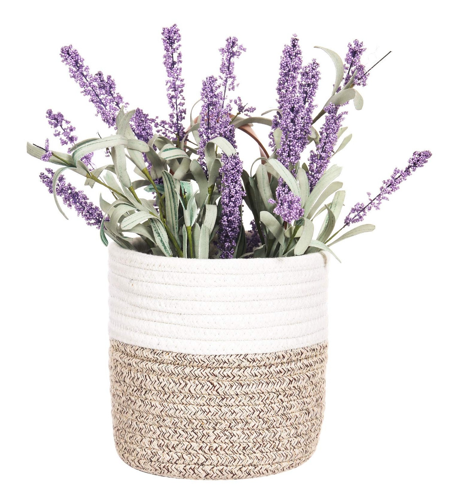 2pack Small Hanging Basket-Cotton Rope Wall Basket with Handle, Hanging Stora... gallery