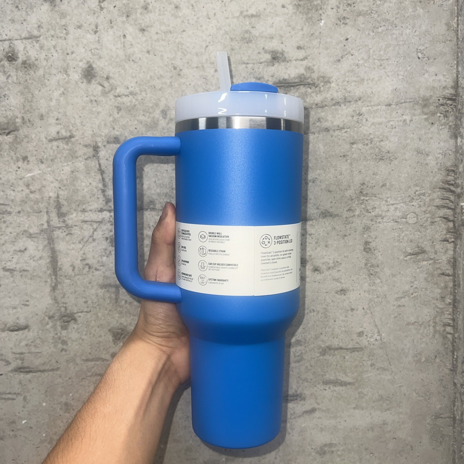 Stanley The Quencher H2.0 40 oz FlowState Tumbler - Azure Brand New Blue gallery