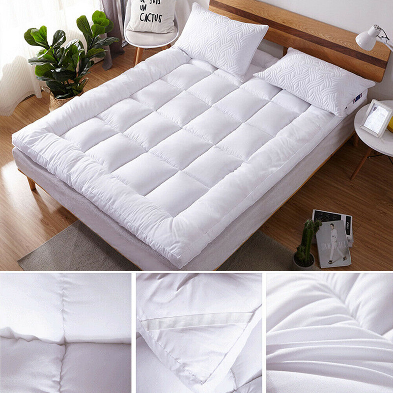 Mattress Pad Cover Topper Protector 72D King Queen Full Twin Size Pillow Top gallery