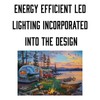 Rivers Edge Products LED Canvas, 24" x 16" Fiber Optic Light Up Wall Art, gallery