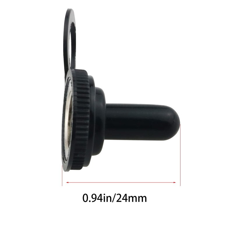 20 Toggle Switch Covers 0.472 in Waterproof Rubber Cover Rocker Switch Cover New gallery