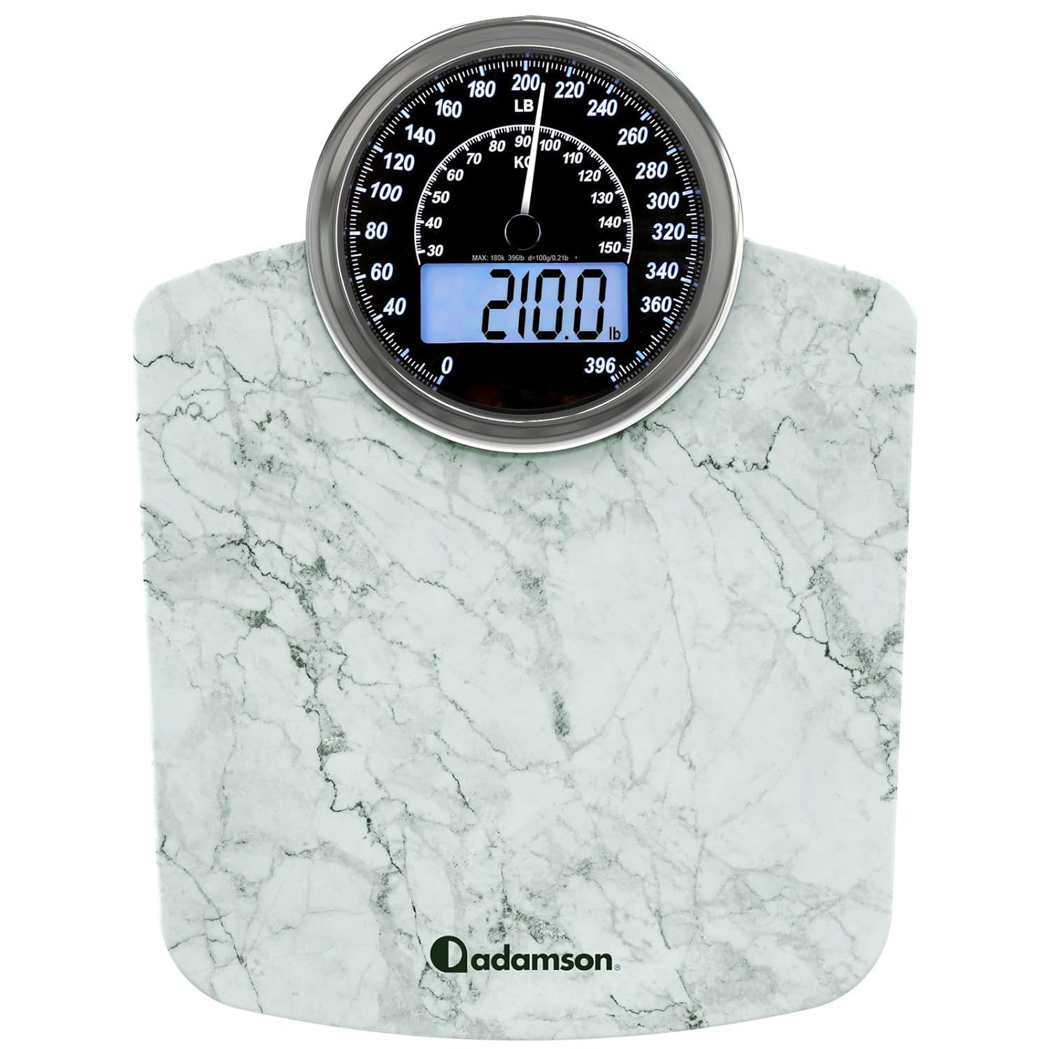 Hybrid 2-In-1 Analog & Digital Weighing Scale for Body Weight up to 400Lbs - Thi gallery