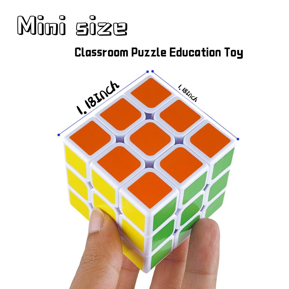 24 Pack Mini Cube Puzzle Party Favors for Kids, 1.18in 3x3 1.18 inch, 24 Pcs gallery