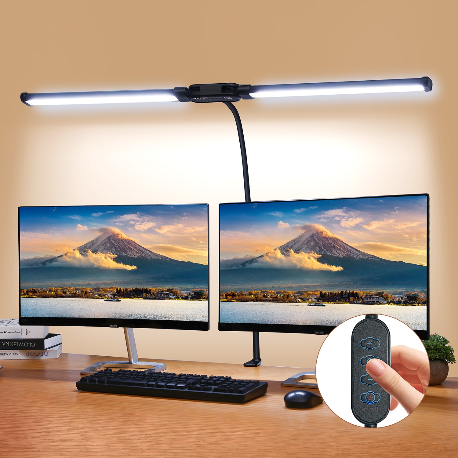 VEVOR LED Desk Lamp with Clamp Double Head Desk Lamp with 360° Adjustable gallery