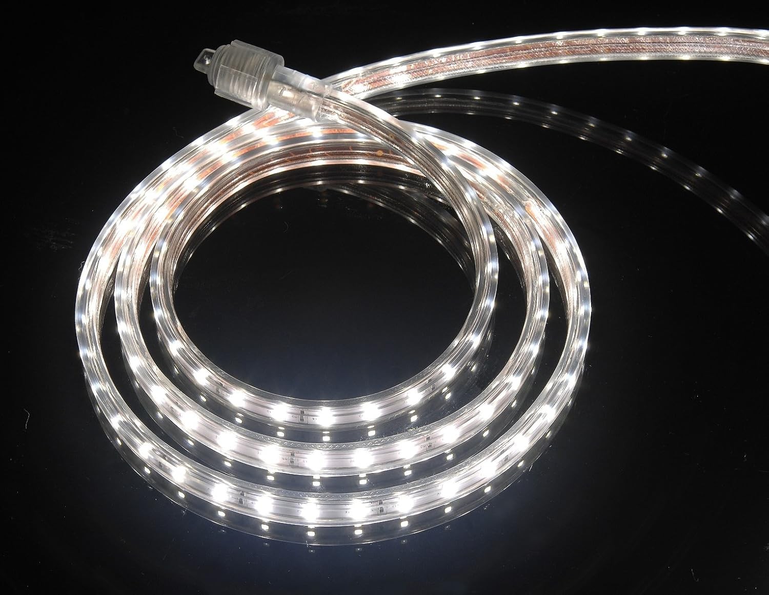 4000K Soft White, Dimmable, 110-120V AC Flexible Flat LED Strip Rope Light, gallery