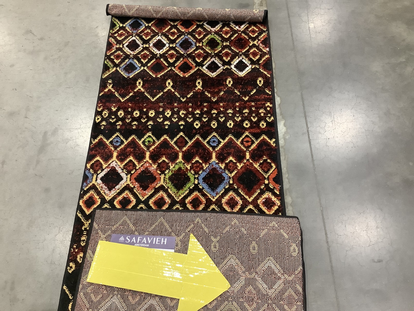 BLACK / MULTI 2'-3" x 10'-0" Flaw in Rug, Reduced Price 1172682352 AMS108P-210 gallery