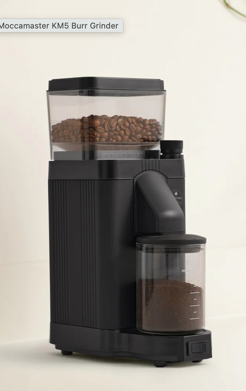 Moccamaster by Technivorm KM5 Burr Grinder Matte Black 49521 gallery