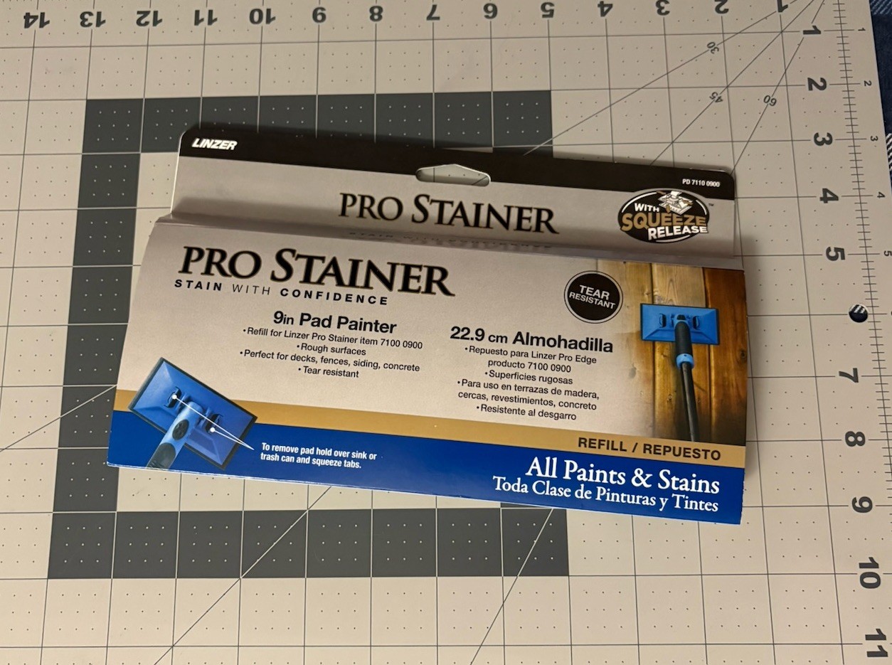 Linzer-Pro Stainer 9in & 7in Pad Painter-Refill Works W/All Paints/Stains, New! gallery