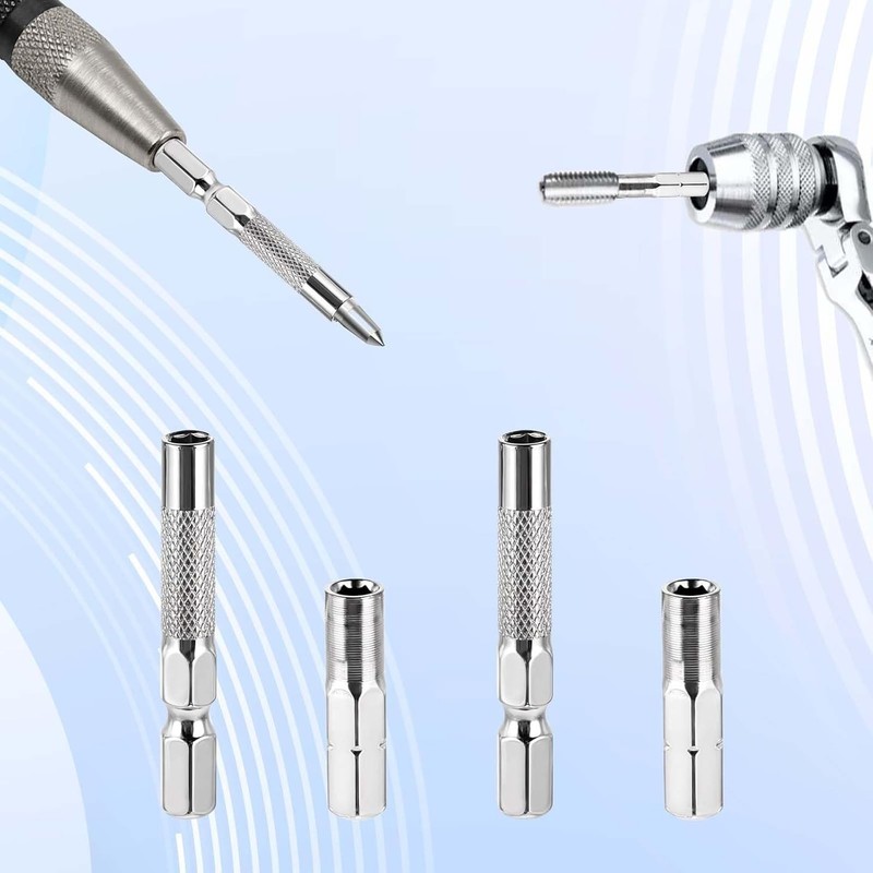 1/4 to 4mm Bit Adapter, Hex Screw Driver Bit Adapter Magnetic 2 Pieces 1/4 to 4m gallery
