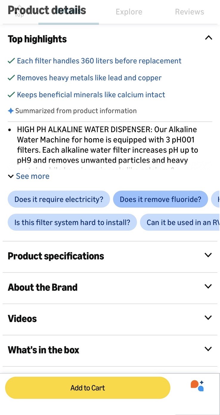 Invigorated Water Alkaline Countertop Dispenser 300 gal +3 Filters PH001 gallery