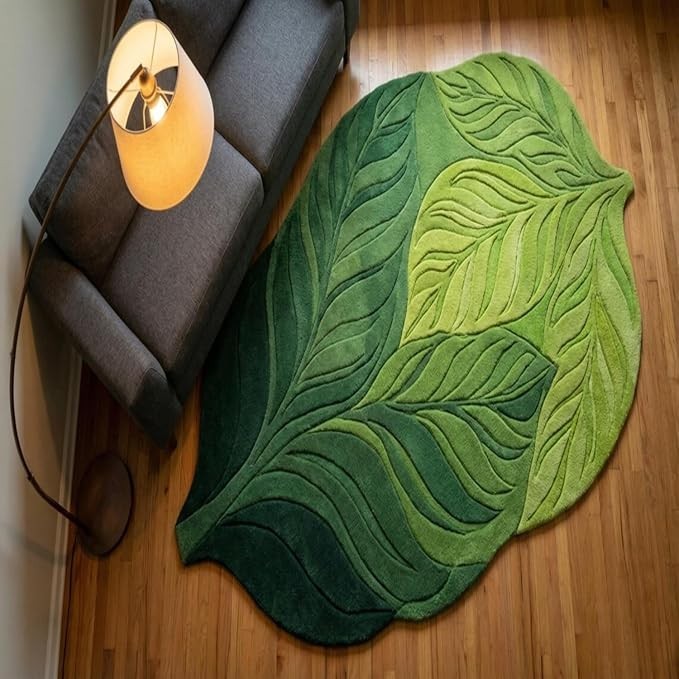 Hand Tufted Carpet Premium Wool Abstract Irregular Shape Anti -Skid Area Rug gallery