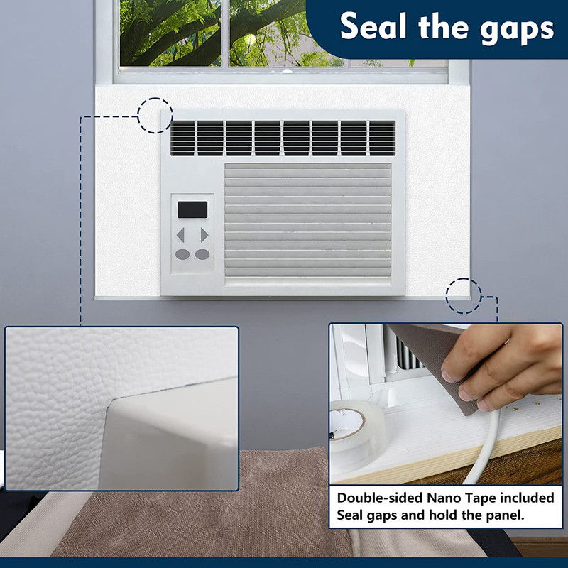 Window Air Conditioner Surround Foam Insulation Panels,AC Side Insulating Sun Bl gallery