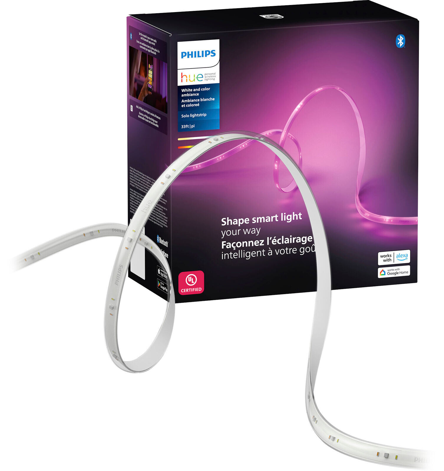 Philips - Hue Solo - 5m 16ft & 3m 10ft Light Strip 38169X CONTROL BOX ONLY gallery