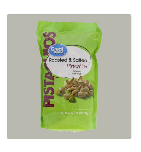 Great Value Roasted and Salted Pistachios, 24 oz gallery