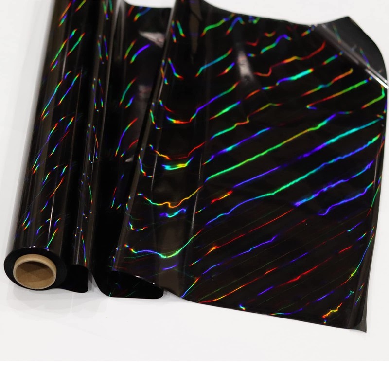 CMFYHM Iridescent Black Cellophane Wrap Roll I 34 In Wide X 100 Ft Long I Col... gallery