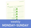 Weekly Time Cards 1-Sided, 3-1/2" X 9", Named Days, 100-Count,Time Cards for Em gallery