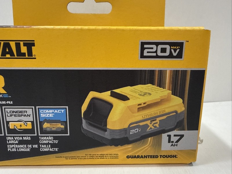 DEWALT DCBP034 20V MAX XR POWERSTACK 1.7Ah Battery gallery