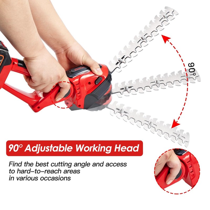 Handheld Electric Cordless Grass Shear Hedge Trimmer 24V Rechargeable Battery gallery