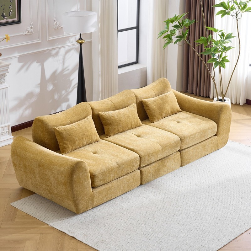 Modern Modular Cloud Sofa,Convertible Folding Sofa Bed, Sectional Cushioned Sofa gallery