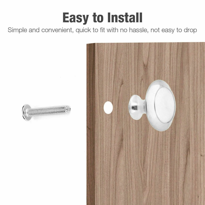 40PCS Brushed Nickel Cabinet Knobs Drawer Pulls Stainless Steel Kitchen Hardware gallery
