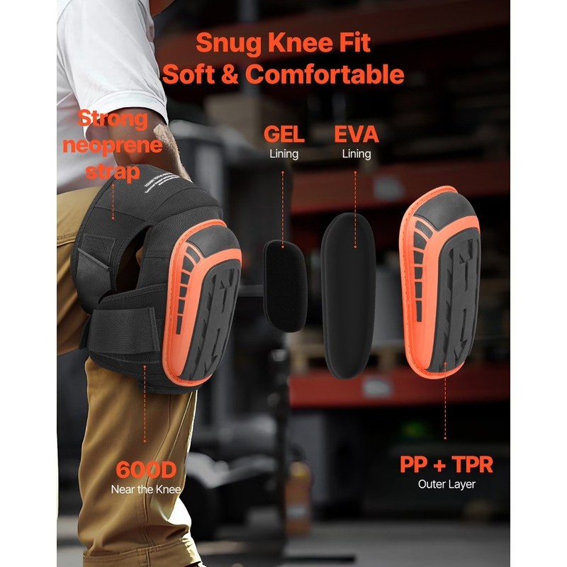 Enhanced Durable Construction Knee Cushions with 2 Additional Straps,Flooring gallery