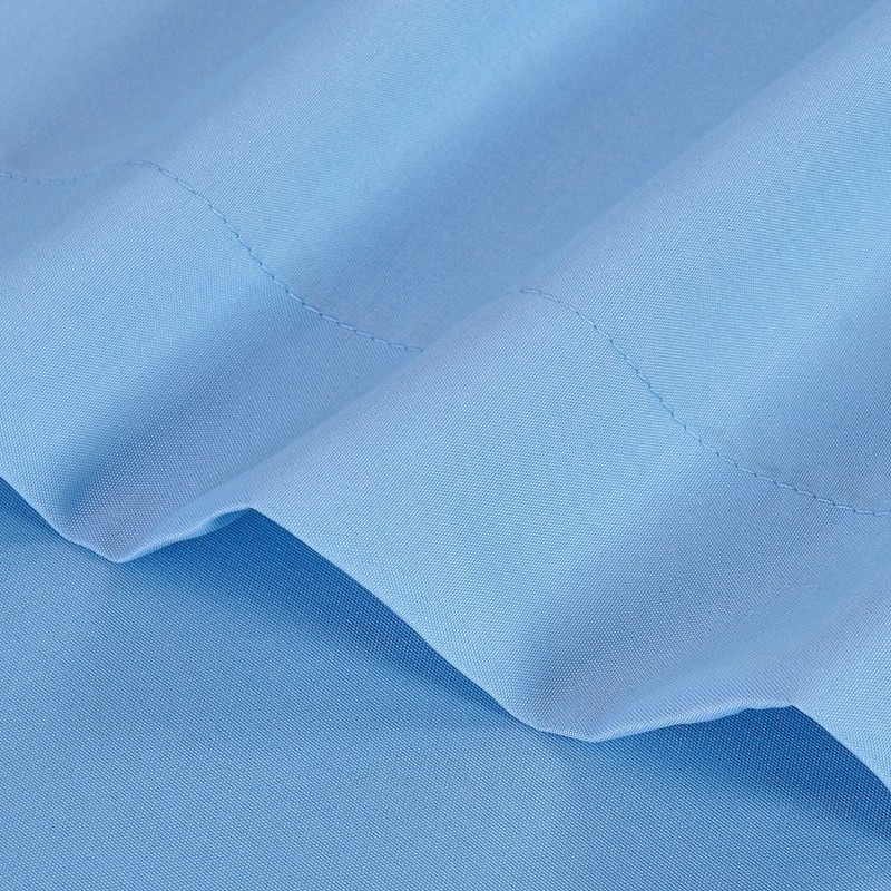 Mainstays Basic Value Microfiber Bed Sheet Set, Light Blue, Twin, 3 Piece. gallery