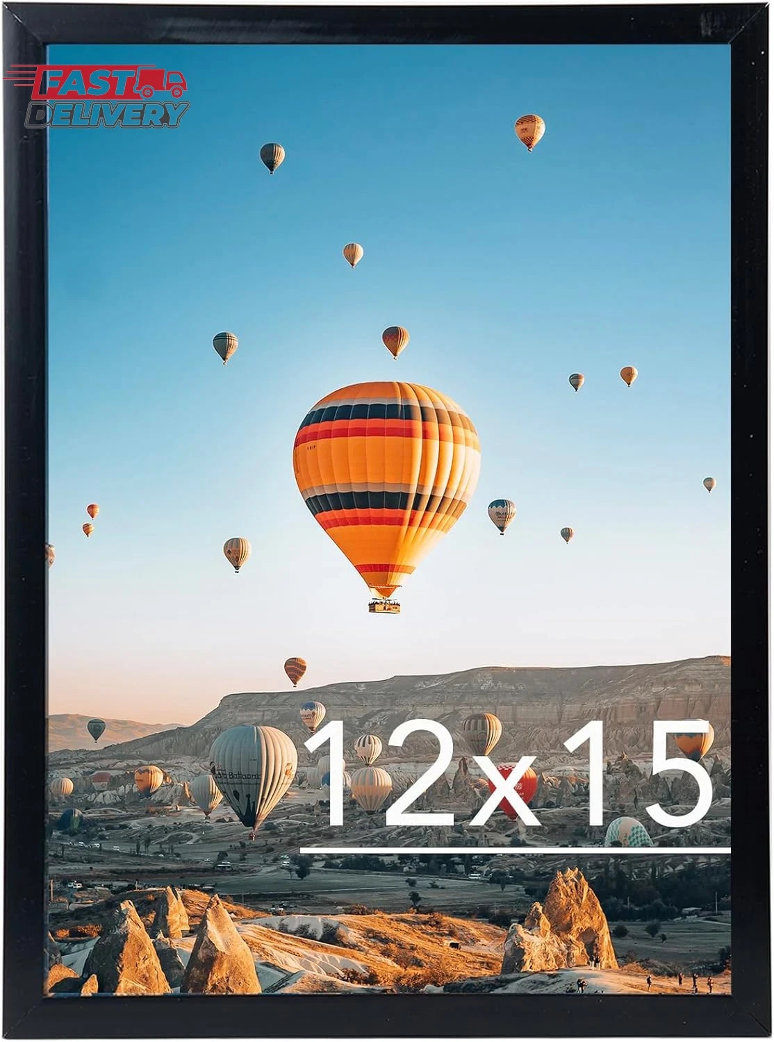12X15 Inch Picture Frame, Horizontal and Vertical Formats for Wall Hanging, 12 X gallery