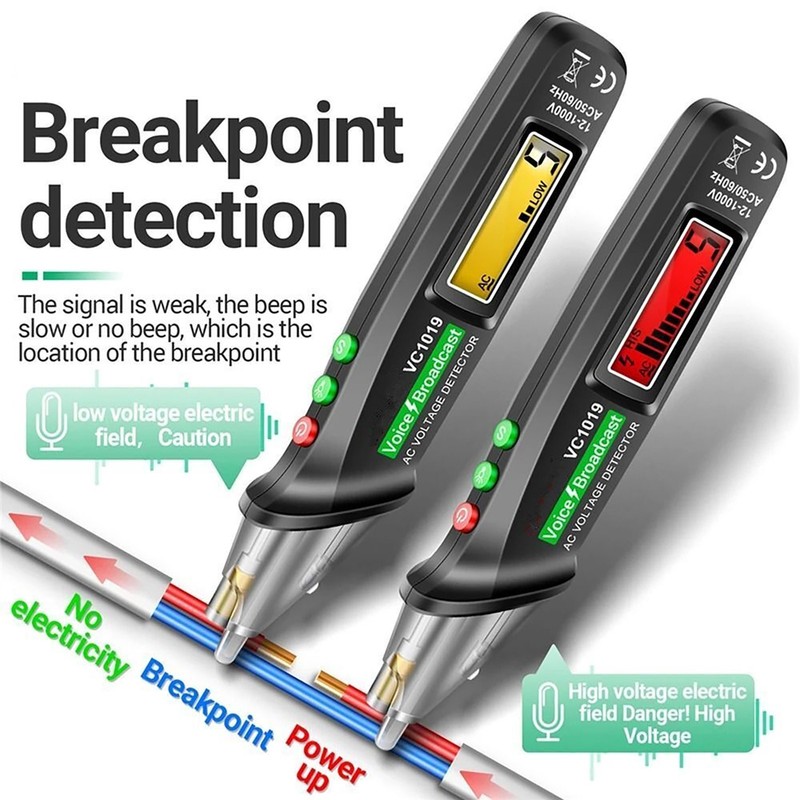 Multifunction Positioning Voltage Tester Electric Wire Detector Test Pen Kit gallery
