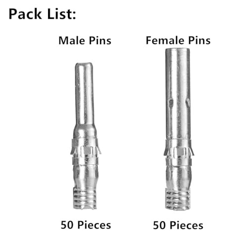 100PCS (50 Pair) MC4-Compatible 100PCS (50 Pairs) Male & Female Pins Connectors gallery