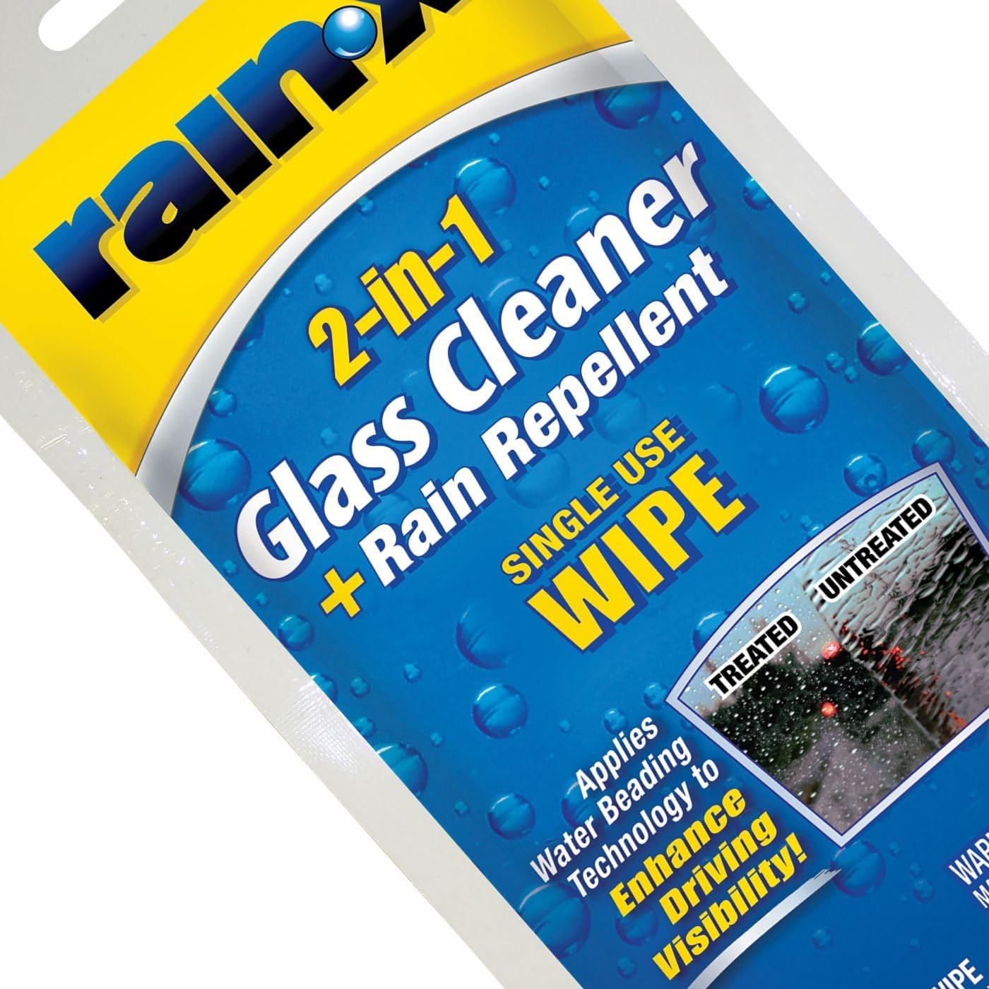 Rain-X 2-in-1 Glass Cleaner & Rain Repellent Wipes, Foil-Sealed, 6 Packs gallery