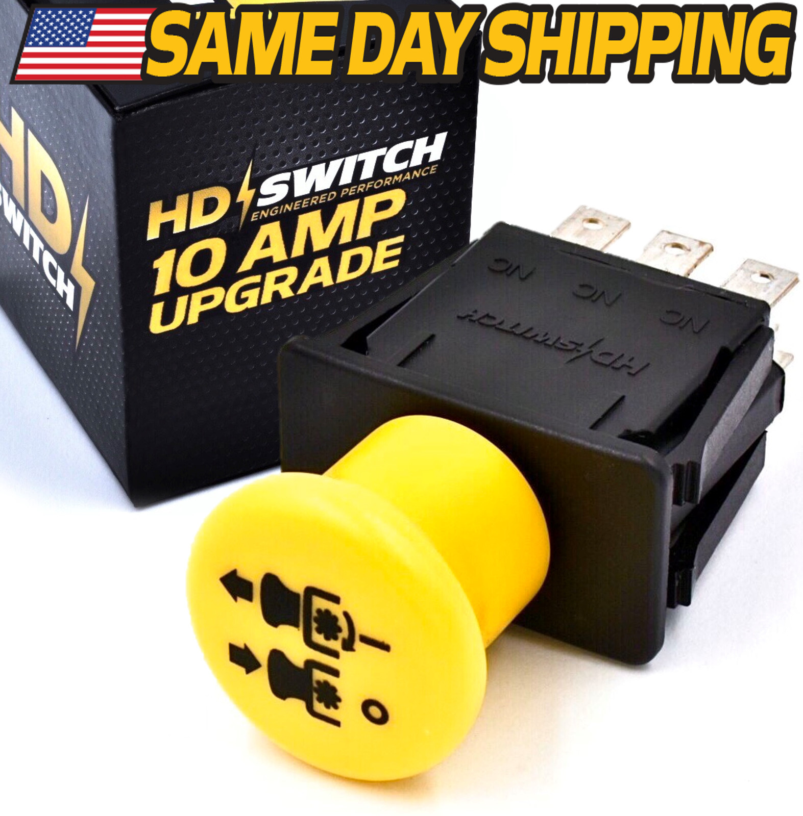 Clutch PTO Switch - AM131966 - 10 AMP UPGRADE - fits John Deere L120 L130 gallery