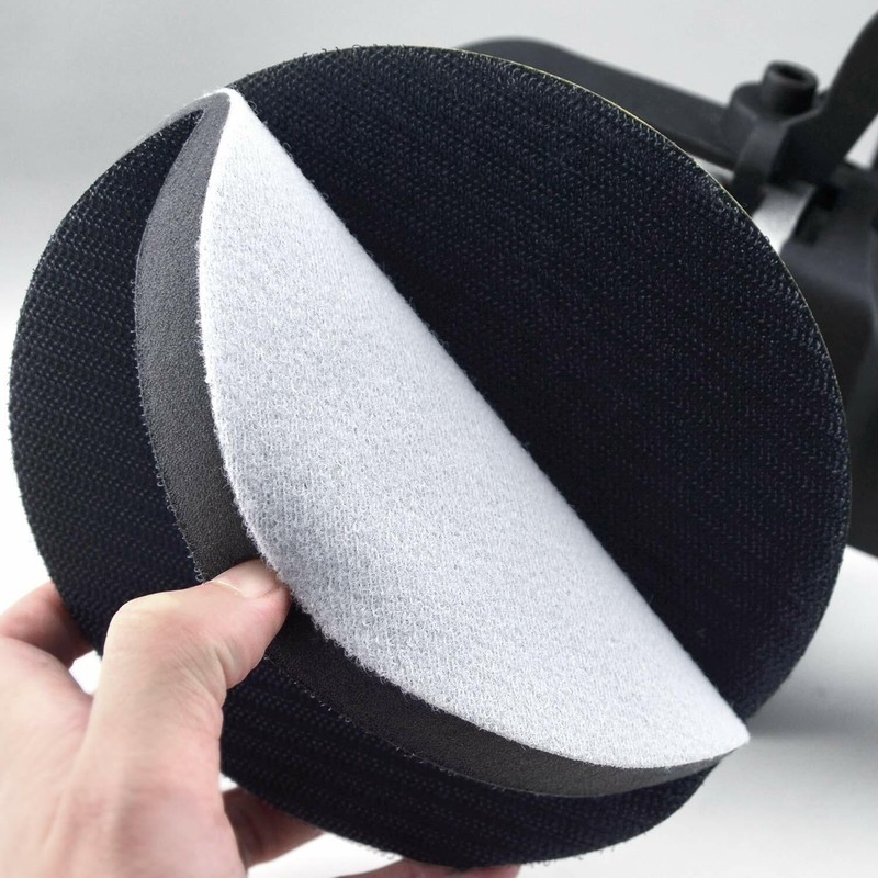 2Pcs 6 inch Soft Foam Interface Sanding Disc Sander Buffer Hook Loop Backing Pad gallery