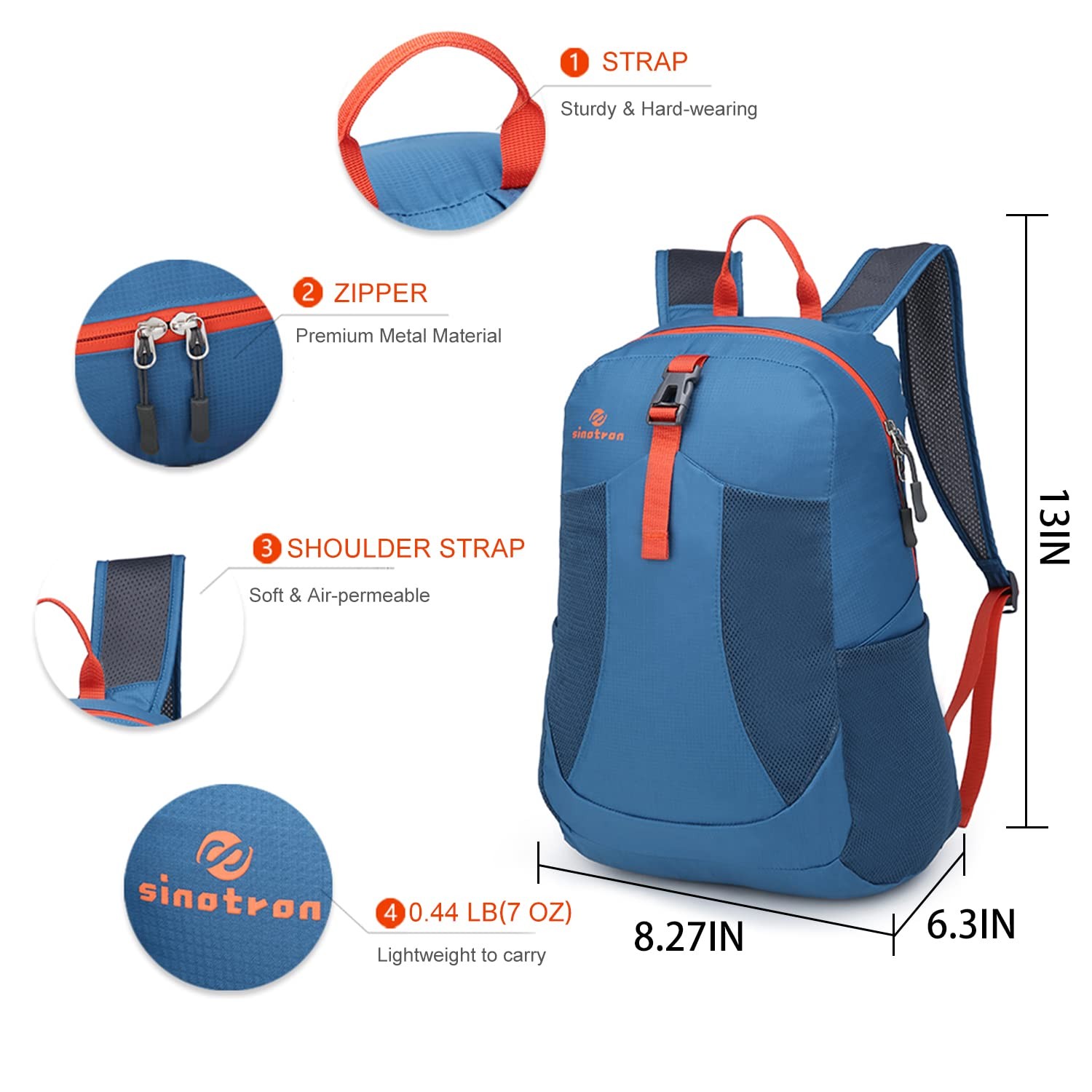 Lightweight Packable Backpack,Small Foldable Hiking Backpack Day Pack for Tra... 2